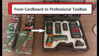 DIY toolbox How to make cardboard toolbox to look professional [upl. by Garaway]