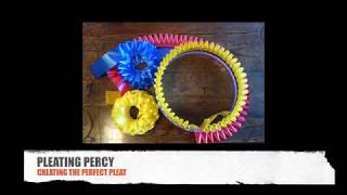 Pleating Percy  How to make the perfectly pleated ribbon [upl. by Burget]