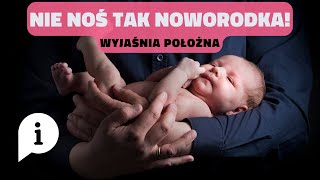 Nieprawidłowe noszenie noworodka  3 najczęstsze błędy w pozycji quotfasolkiquot ⚠️ [upl. by Cassy]