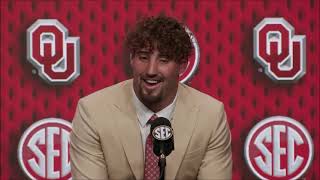 Everything OU linebacker Danny Stutsman said at 2024 SEC Media Days [upl. by Aitsirhc639]