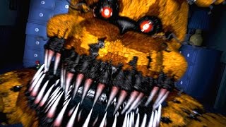 Five Nights at Freddys 4 Nightmare Fredbear Jumpscare [upl. by Ytirahs]