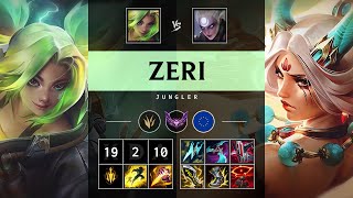 Zeri Jungle vs Diana Triple Kill Legendary  EUW Master Patch 1421 [upl. by Aniad]