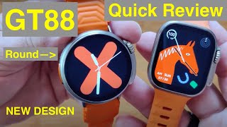 Look It’s a ROUND version of an quotApple Watch Ultraquot Shaped smartwatch MISIRUN GT88 Quick Overview [upl. by Schacker967]