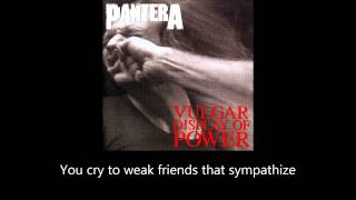 Pantera  Walk Lyrics [upl. by Elnukeda]