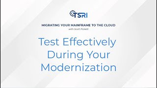 Migrating Your Mainframe to the Cloud Effective testing during modernizations [upl. by Burnley]