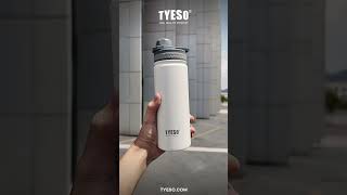 Tyeso 318 White Vacuum Insulated Sports Bottle Portable Tumbler [upl. by Shawnee]