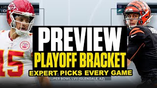 2023 NFL Playoff Bracket Expert picks EVERY GAME amp Super Bowl  CBS Sports HQ [upl. by Haleehs]