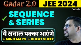 Sequence and Series Class 12 JEE PYQs  JEE 2024 Maths New Syllabus Class 12 Maths  Harsh Sir [upl. by Nichani]