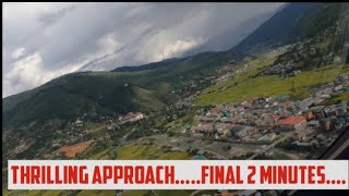 Epic Descent Aircraft Landing on Runway 15 at Paro International Airport  GoPro amp ATC Audio [upl. by Kurtzig13]