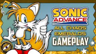 SONIC ADVANCE  All Chaos Emeralds Special Stages [upl. by Griffin]