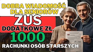 15 WRZEŚNIA ZUS PRZEŚLE NA KONTA OSÓB STARSZYCH DODATKOWY 1000 ZŁ [upl. by Wang853]