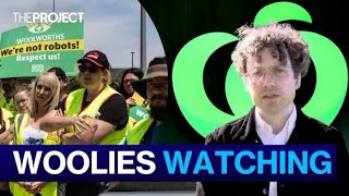 Woolworths Workers Are Striking Over Tracking Technology [upl. by Kimberley534]