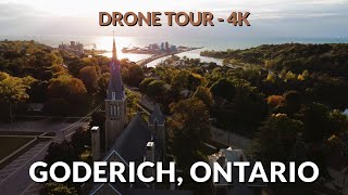 🌅 Stunning 4K Drone Footage Over Goderich Ontario  Canadas Prettiest Town [upl. by Anoli]