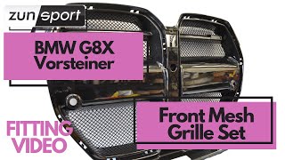 BMW G8X Vorsteiner Zunsport Front Grille Mesh Set  FITTING VIDEO [upl. by Ranzini]