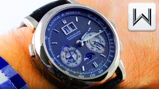 A Lange amp Sohne Datograph Perpetual Calendar 410038FE Luxury Watch Review [upl. by Enicul]