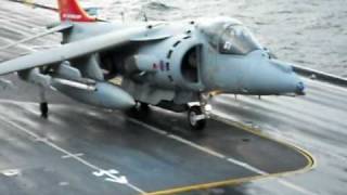 HMS Ark Royal  Last Ever Harrier GR9 Launches November 2010 [upl. by Jung]