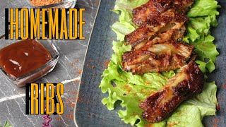 BBQ homemade ribs How to cook ribs in the oven [upl. by Naejamron]