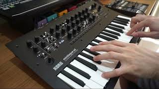 Tweaking Korg Minilogue XD  DEMO NO TALKING [upl. by Najtsirk]