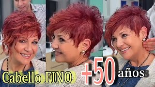 ✂️Cortes de PELO para Lucir JUVENIL Después de los 50 años en Cabellos FINOS y Crear Volumen 💇‍♀️ [upl. by Aerona409]