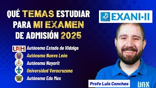 Temario Oficial EXANI II  UANL  UAEH  UAEMEX  U Veracruz  UAN [upl. by Eekram391]