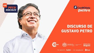 Discurso de Gustavo Petro nuevo presidente de Colombia 20222026  Las Presidenciales [upl. by Aihsatsan7]