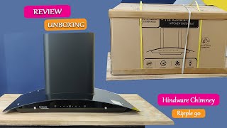 Hindware Chimney Ripple 90 Auto Clean  Review amp Unboxing  Filter Less Chimney [upl. by Lorusso709]