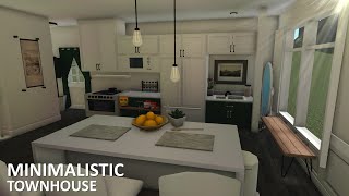 BLOXBURG Minimalistic townhouse 84k VOICEOVER l tour  speedbuild ♡ [upl. by Eiramasil]