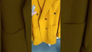 Handmde Orange overcoat menswear bespoke fashion overcoats wintercoats wintercoat [upl. by Inavoy]