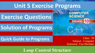 10th class Computer science federal board unitchapter 5  ExerciseLab activities solution [upl. by Cecily364]