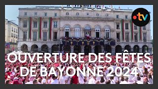 Fêtes de Bayonne 2024  ouverture des festivités avec Patrick Bruel [upl. by Noskcaj711]