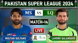 PSL LIVE  LAHORE QALANDARS vs MULTAN SULTANS MATCH 14 LIVE COMMETARY  LQ vs MS LIVE  LQ BATTING [upl. by Ludeman]