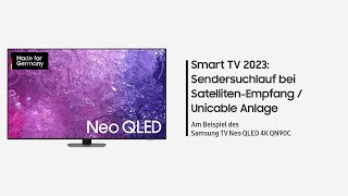 Smart TV 2023 Sendersuchlauf bei SatellitenEmpfang  Unicable Anlage [upl. by Llennoc127]