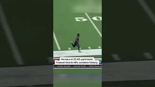 John Ross ran the fastest 40yard dash in NFL combine history 🔥💨 shorts [upl. by Annaoi]