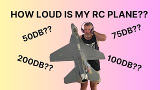 HOW LOUD IS MY RC PLANE  DECIBEL METER READING TEST [upl. by Cooley]