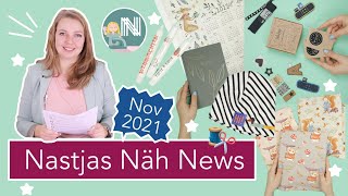 Nastjas Näh News November 2021 – Winter und Weihnachtsstoffe Trend Label amp Bügelbilder Verlosung [upl. by Ettezil443]