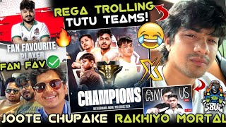 Rega On Juicy Won Fan Favourite amp TX Trophy🚀Trolls Tutu Teams🔥MortaL Thumbnail Reaction🤣 [upl. by Dehnel]