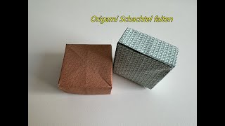 Origami Schachtel falten [upl. by Ecineg]