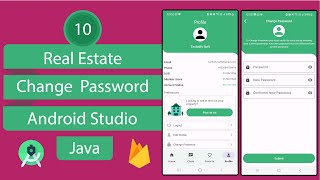 Real Estate App  10 Change Password  Android Studio  Java [upl. by Enaols]