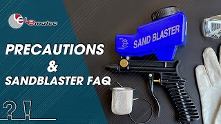 Precautions amp Sandblaster gun FAQ Air compressor working applications and others questions [upl. by Romelda]