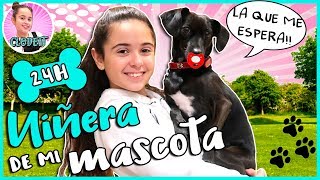 24 HORAS siendo MAMÁ de mi PERRITA LUNA 🐶 NIÑERA por UN DÍA de MI MASCOTA 💜 CLODETT [upl. by Nirtiac]