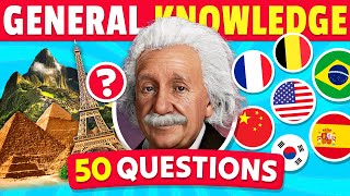 50 General Knowledge Questions 🧠🤯 How Good is Your General Knowledge [upl. by Enneiluj235]