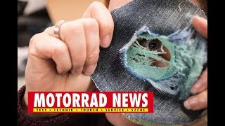 DAS passiert beim Sturz in Motorradjeans – LaborErgebnisse gibts in der MOTORRAD NEWS [upl. by Hepzi]