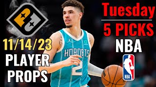 PRIZEPICKS NBA TUESDAY 1114 CORE PLAYER PROPS [upl. by Nednil468]