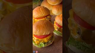 Beef Burger Recipe at home food ytshorts shorts foodlover delicious burger [upl. by Latrina]