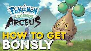 Pokemon Legends Arceus How To Get Bonsly [upl. by Ahsets205]