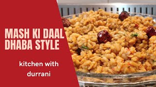 Mash Daal with Tarka  Dhaba Style [upl. by Acillegna]