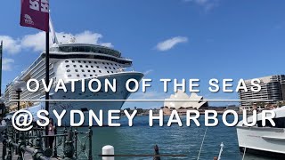 Royal Caribbean Cruises  Ovation of the Seas departing Sydney Harbour [upl. by Yahska939]