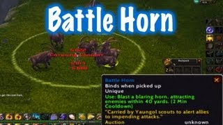 Battle Horn Rare Item Guide World of Warcraft [upl. by Hardden194]