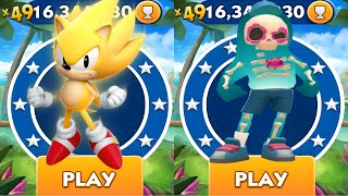 Sonic Dash  Classic Super Sonic vs Bob The Blob vs All Bosses Zazz Eggman  All Characters Unlocked [upl. by Aurlie]