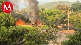 Así fue la emboscada a policías en Aguililla Michoacán [upl. by Diann]